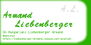 armand liebenberger business card